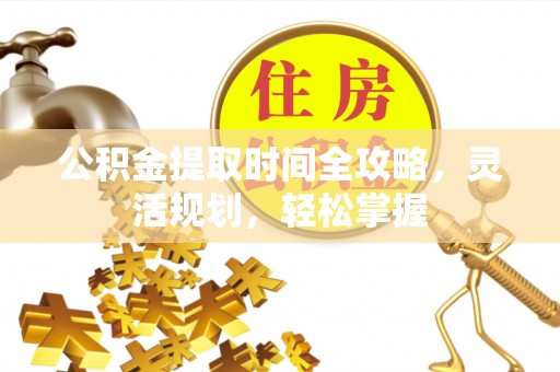 大甲公积金提取时间全攻略，灵活规划，轻松掌握