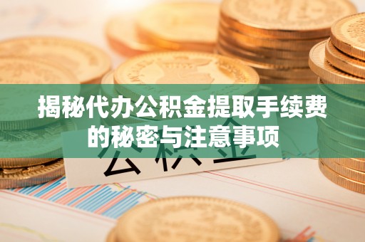 大甲揭秘代办公积金提取手续费的秘密与注意事项