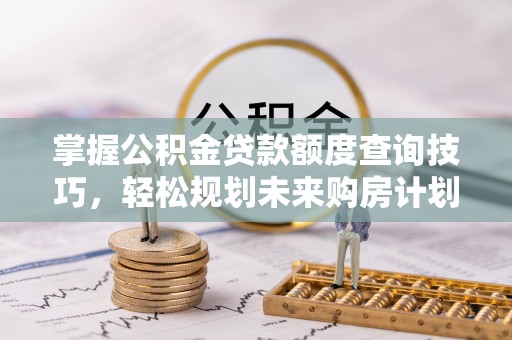 大甲掌握公积金贷款额度查询技巧，轻松规划未来购房计划