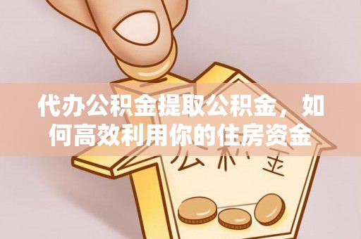 大甲代办公积金提取公积金，如何高效利用你的住房资金