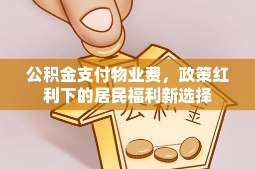 大甲公积金支付物业费，政策红利下的居民福利新选择