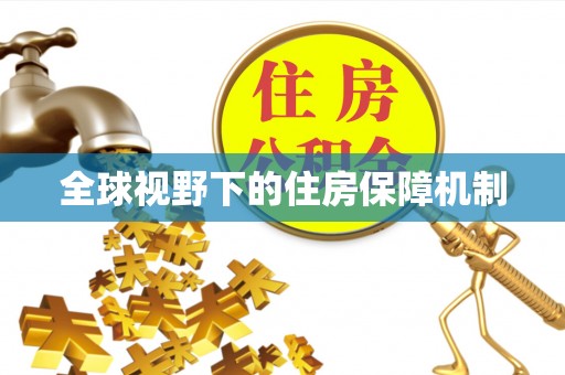大甲全球视野下的住房保障机制