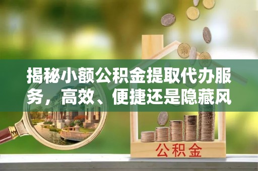 大甲揭秘小额公积金提取代办服务，高效、便捷还是隐藏风险？