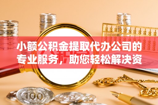 大甲小额公积金提取代办公司的专业服务，助您轻松解决资金难题