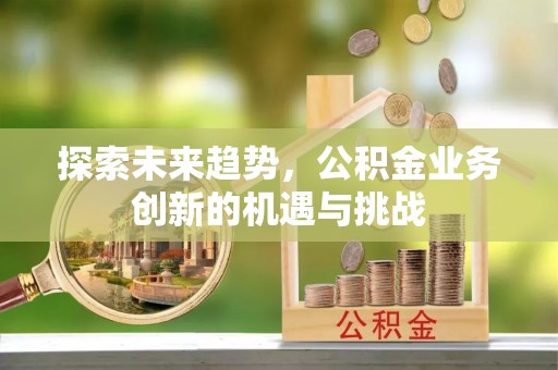 大甲探索未来趋势，公积金业务创新的机遇与挑战