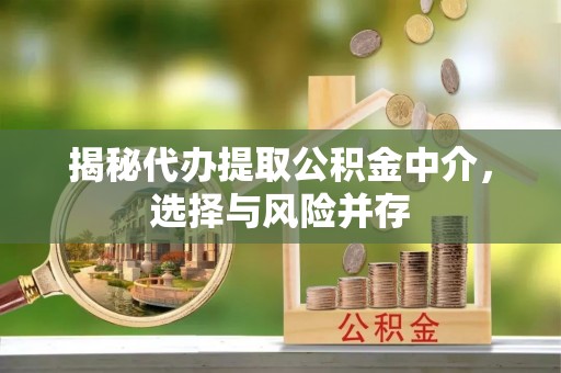 大甲揭秘代办提取公积金中介，选择与风险并存