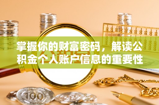 大甲掌握你的财富密码，解读公积金个人账户信息的重要性