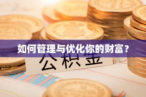 大甲如何管理与优化你的财富？