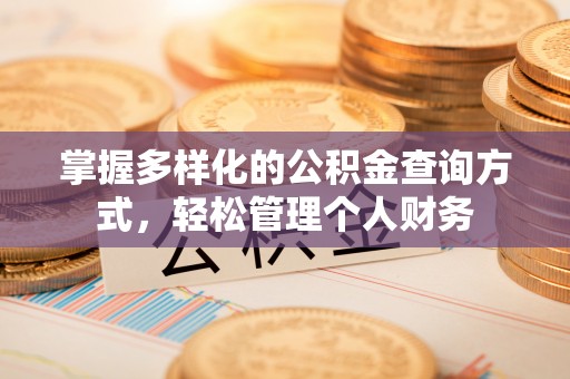大甲掌握多样化的公积金查询方式，轻松管理个人财务