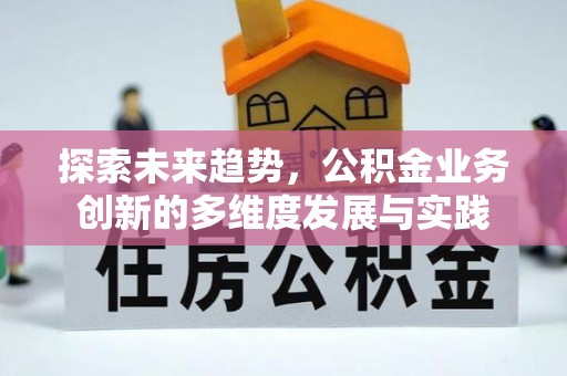 大甲探索未来趋势，公积金业务创新的多维度发展与实践