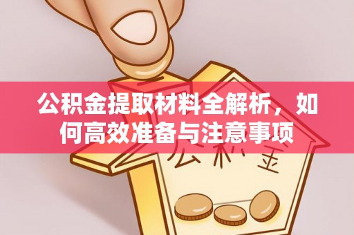 大甲公积金提取材料全解析，如何高效准备与注意事项