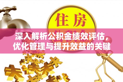 大甲深入解析公积金绩效评估，优化管理与提升效益的关键路径