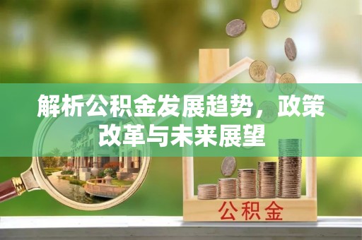 大甲解析公积金发展趋势，政策改革与未来展望