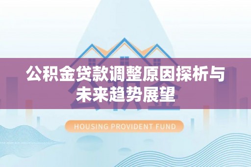 大甲公积金贷款调整原因探析与未来趋势展望