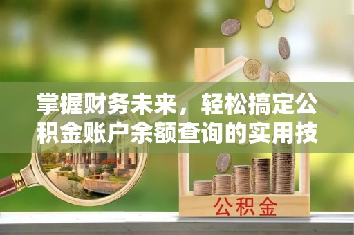 大甲掌握财务未来，轻松搞定公积金账户余额查询的实用技巧