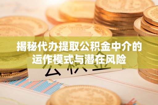 大甲揭秘代办提取公积金中介的运作模式与潜在风险