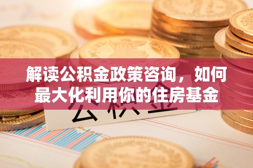 大甲解读公积金政策咨询，如何最大化利用你的住房基金