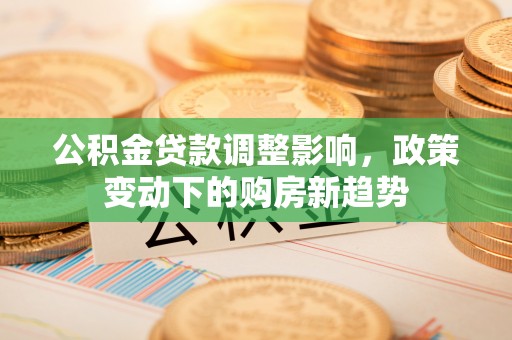 大甲公积金贷款调整影响，政策变动下的购房新趋势