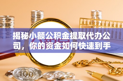 大甲揭秘小额公积金提取代办公司，你的资金如何快速到手？