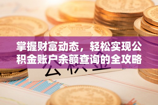 大甲掌握财富动态，轻松实现公积金账户余额查询的全攻略