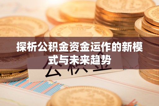 大甲探析公积金资金运作的新模式与未来趋势