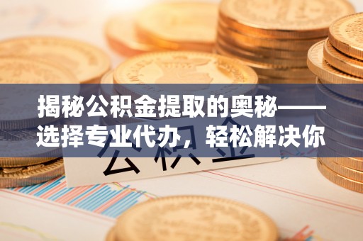大甲揭秘公积金提取的奥秘——选择专业代办，轻松解决你的难题